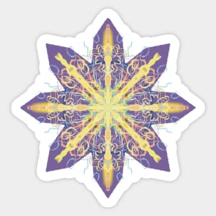 Solar Plexus Mandala Sticker